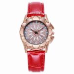 Time to run women's belt watch foreign trade potential fashion gold shell diamond-encrusted ladies watch-ZX-010
