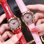 Time to run women's belt watch foreign trade potential fashion gold shell diamond-encrusted ladies watch-ZX-010 - Image 5