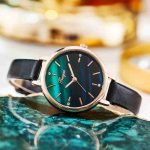 Fashion Retro Watch Ladies Small Green Watch Disc Peacock Blue Quartz Watch-ZX-012 - Image 2