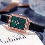 New ins women's mesh belt watch casual trend marble pattern retro personality square watch-ZX-015 - Image 3
