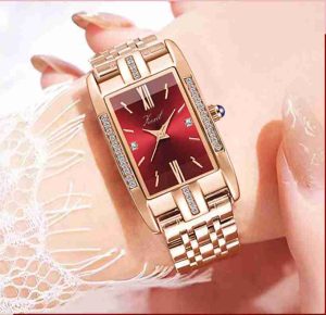 New Simple Waterproof Watch Ladies Watch Fashion Square Diamond Watch Square Dial Watch-ZX-016 (Copy) - Image 4
