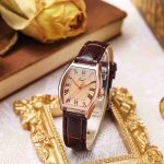 New Quartz Watch Retro Wind Barrel Belt Watch Simple Ladies Watch-ZX-013 - Image 2