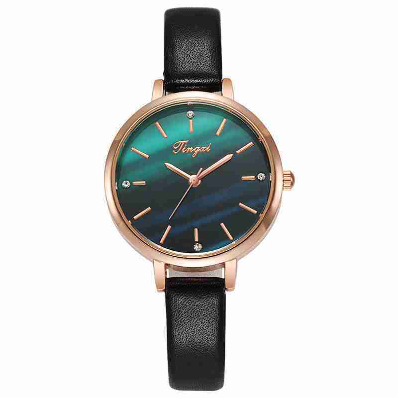 O1CN01Wum3ir1Cthl0eUteC_1924270139-0-cib.jpg Fashion Retro Watch Ladies Small Green Watch Disc Peacock Blue Quartz Watch-ZX-012 - Image 1