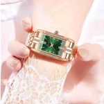 New Simple Waterproof Watch Ladies Watch Fashion Square Diamond Watch Square Dial Watch-ZX-016 (Copy) - Image 2
