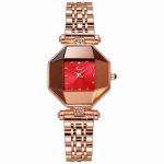 Fashionable exquisite light luxury waterproof ladies watch versatile rhinestone square steel band high-end ladies watch ZX-011 (Copy) (复制) - Image 2