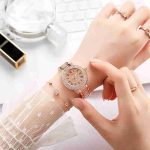 Ins niche starry new ladies watch diamond-encrusted steel belt waterproof women's watch cornucopia-ZX-004 (Copy) - Image 5