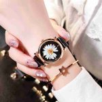 Fashion little daisy watch Korean version of ins wind magnet mesh belt ladies watch-ZX-009 - Image 5