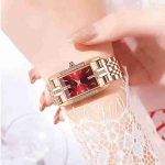 New Simple Waterproof Watch Ladies Watch Fashion Square Diamond Watch Square Dial Watch-ZX-016 (Copy) - Image 5