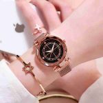 Fashionable Milan watch with bracelet exquisite starry sky surface diamond inlaid simple all-match fashion watch-ZX-019 - Image 6